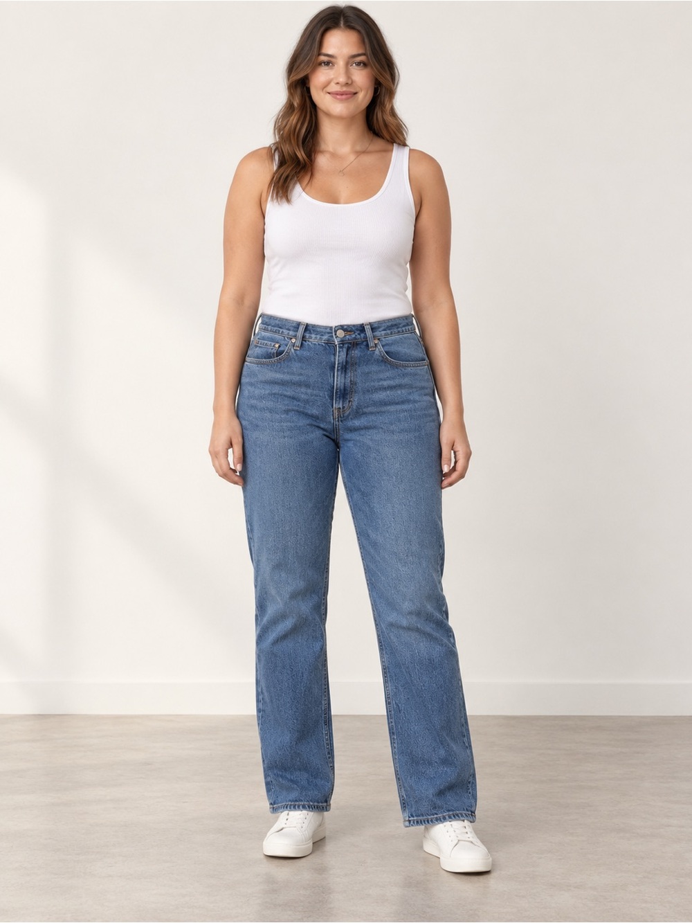 NWOT Kirkland Signature Straight-Leg Jeans in Classic Blue